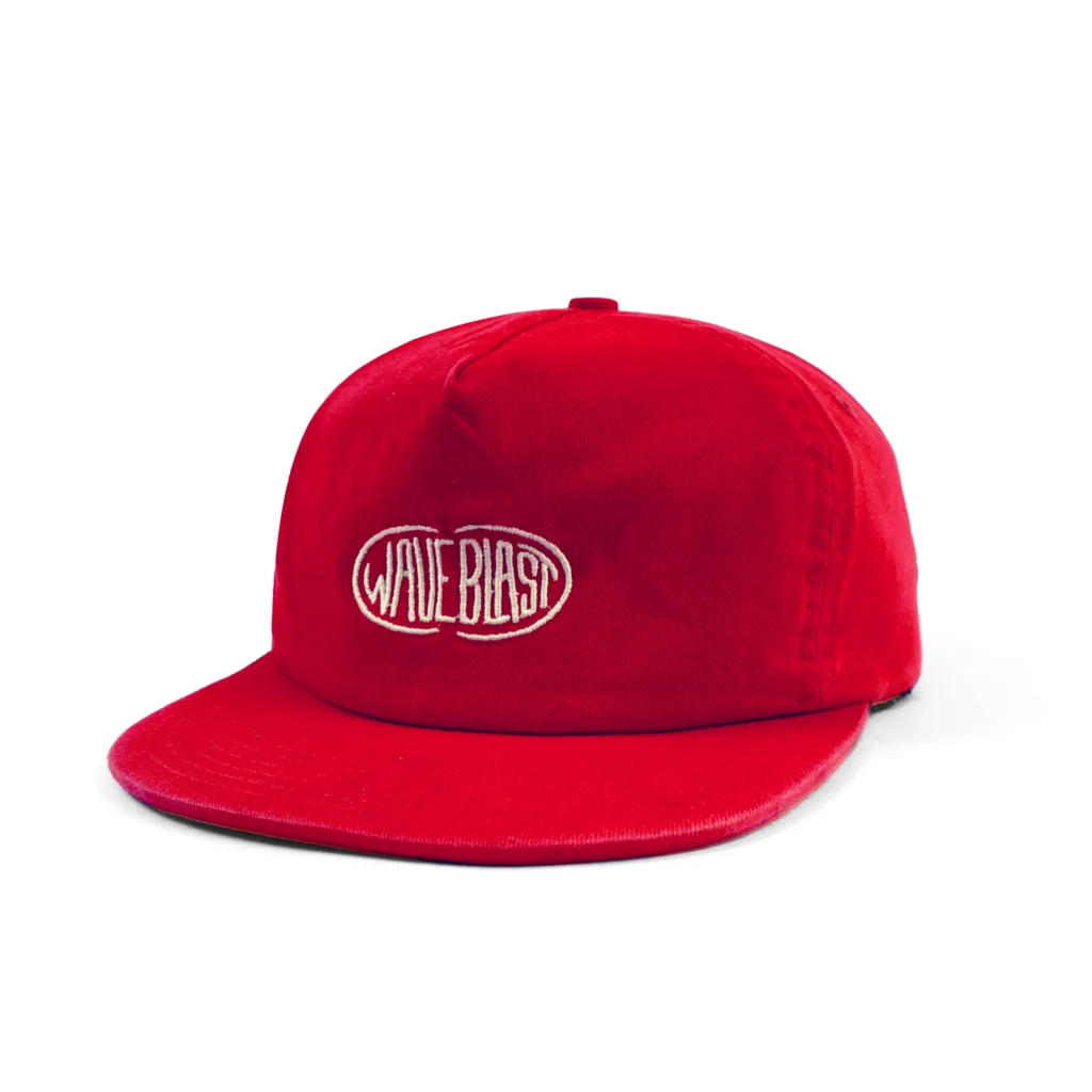 Waveblast Topi - Snapback Classic Akaguro Red (Washed) 3