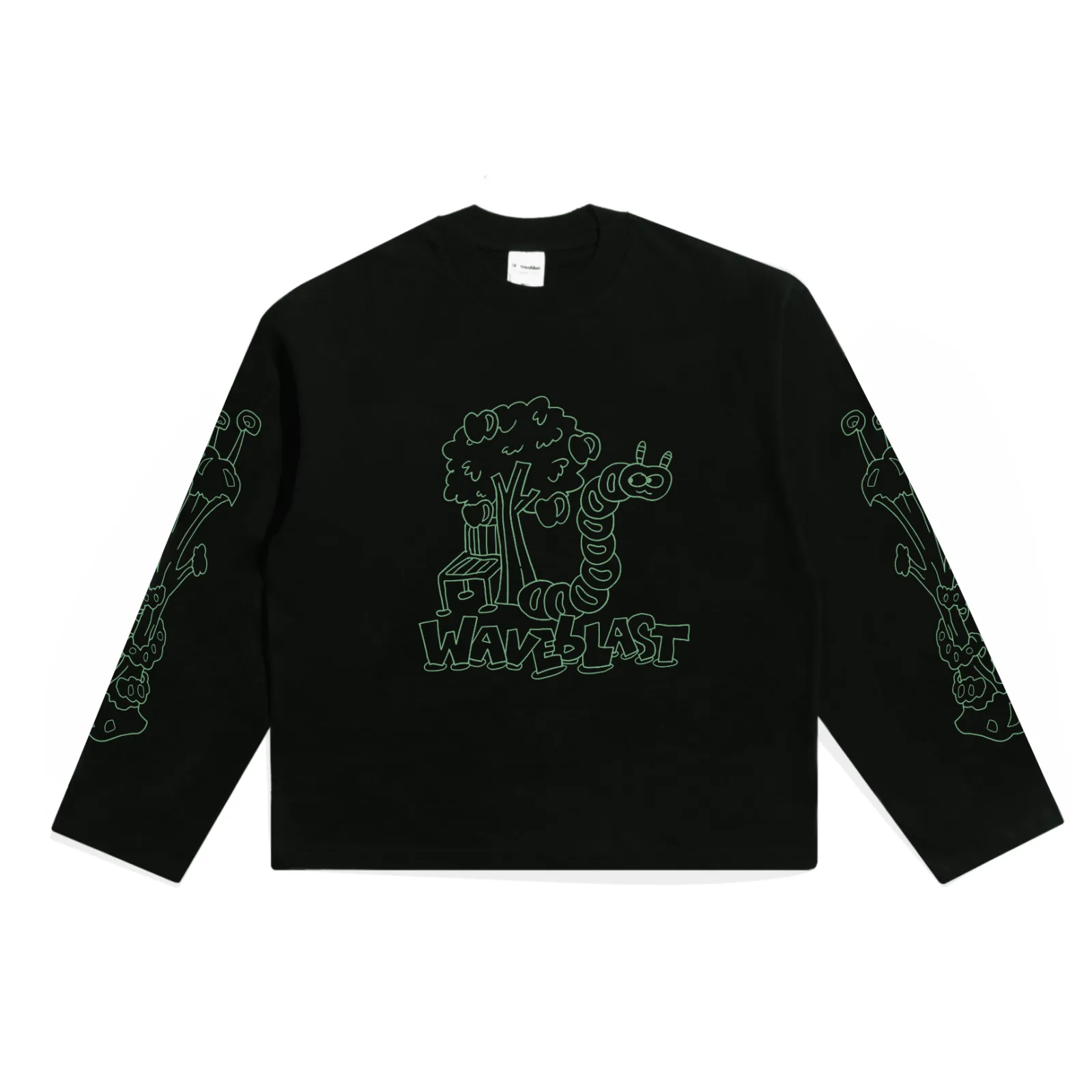 Waveblast Longsleeve Boxy - Tenace Black