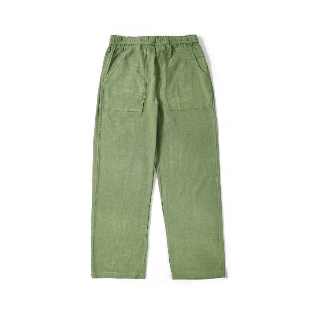 Waveblast Relax Linen Pants - Patona Olive
