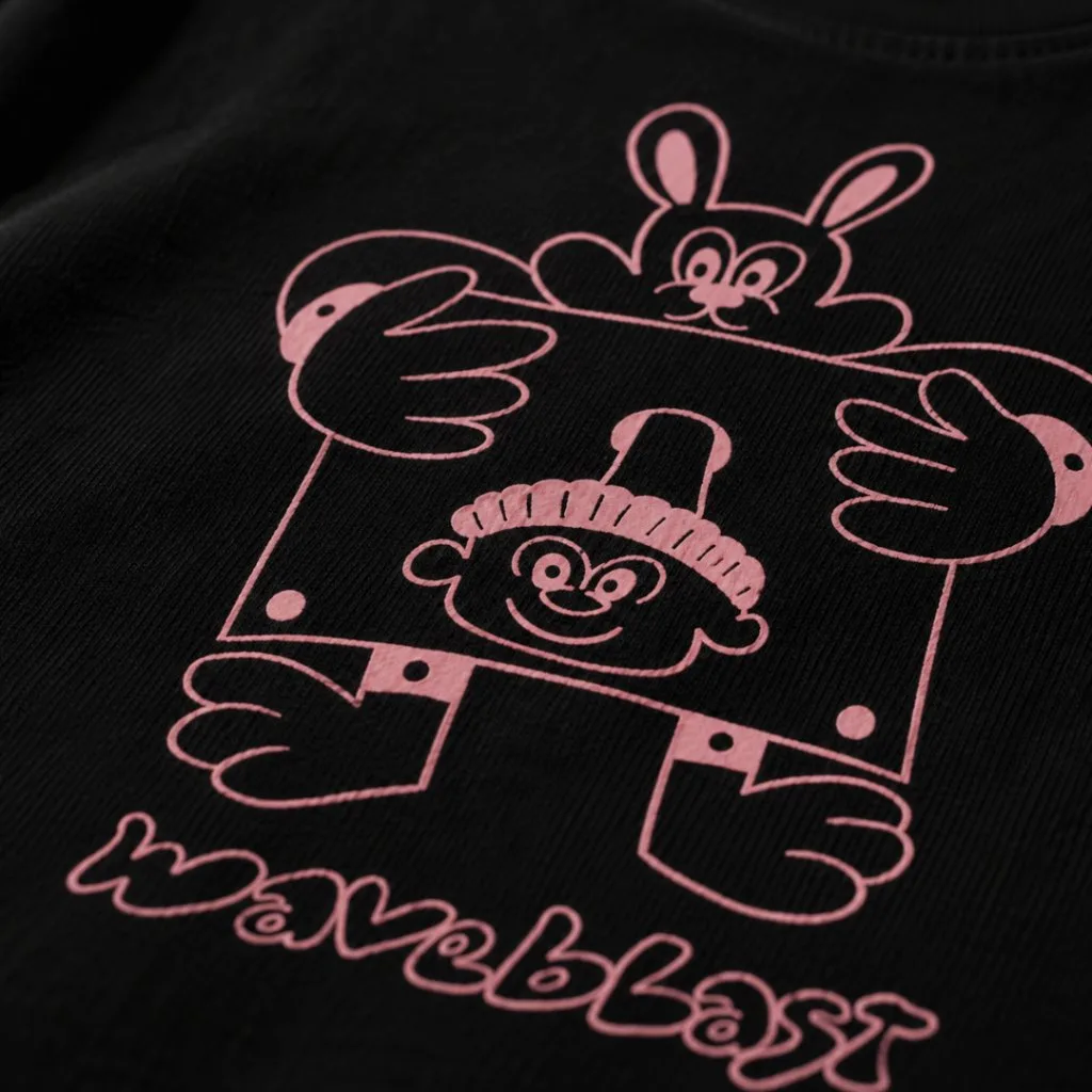 Waveblast Boxy T-shirt - Lalka Black 3