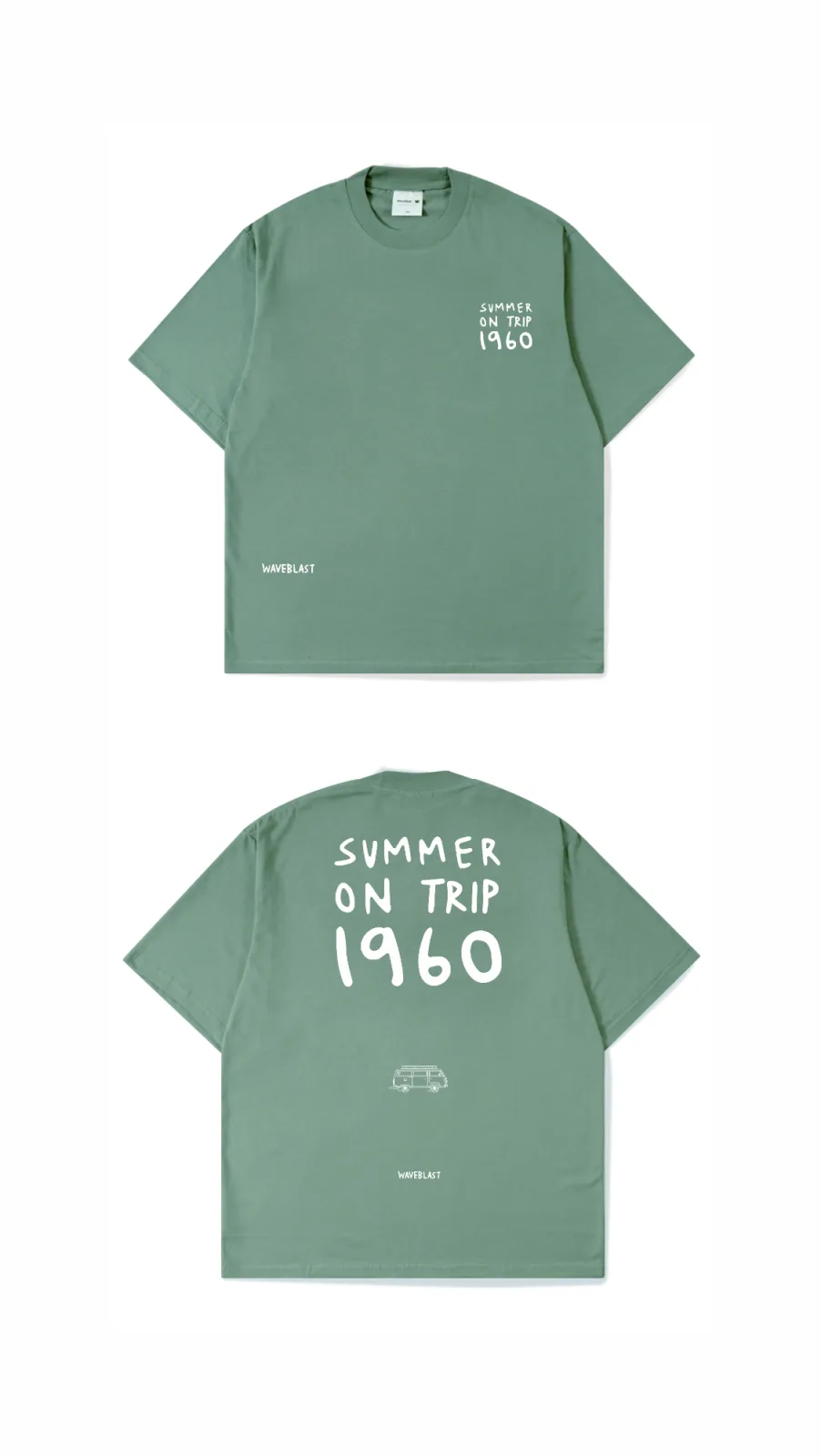 Waveblast Oversize T-Shirt Trip Green Tosca 3
