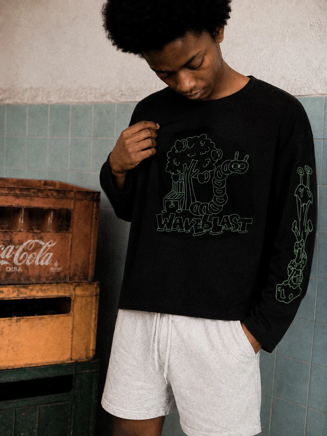 Waveblast Longsleeve Boxy - Tenace Black 3