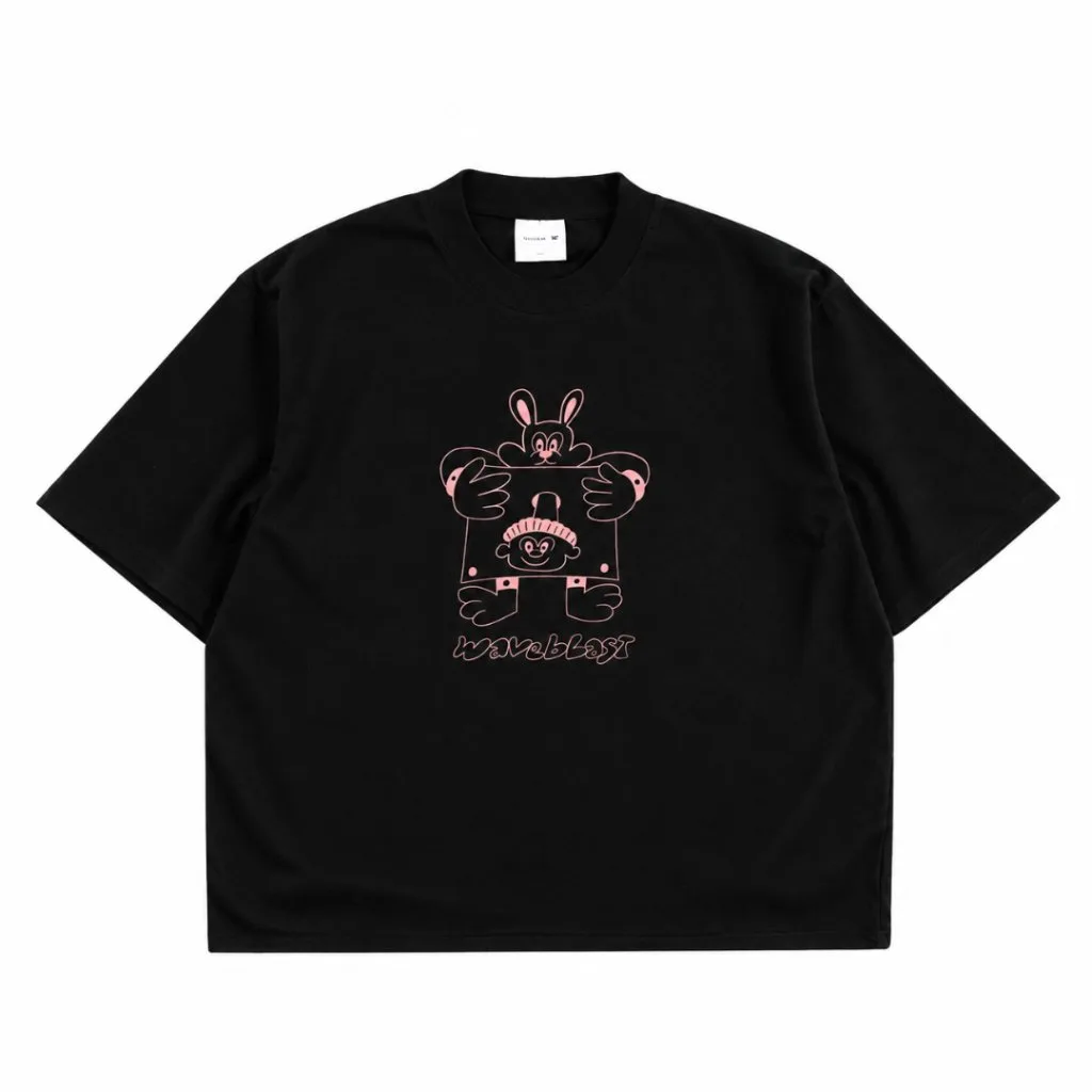 Waveblast Boxy T-shirt - Lalka Black