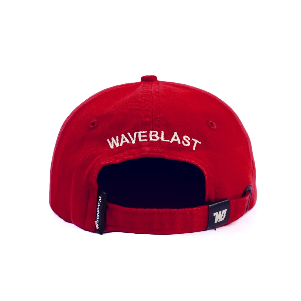 Waveblast Topi - Snapback Classic Akaguro Red (Washed) 4