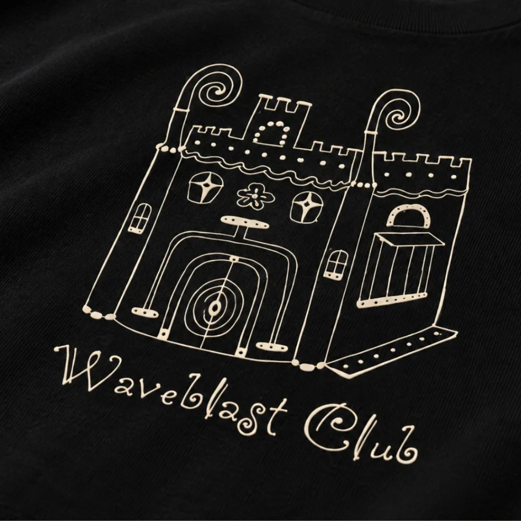 Waveblast Boxy T-shirt - Palac Black 4