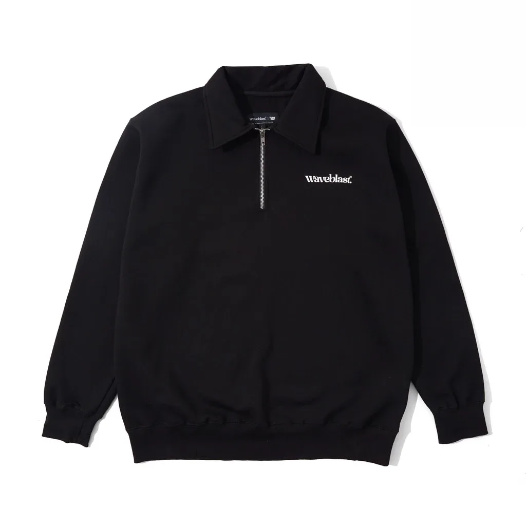 Waveblast Halfzip Rugby Sweatshirt Basic Black