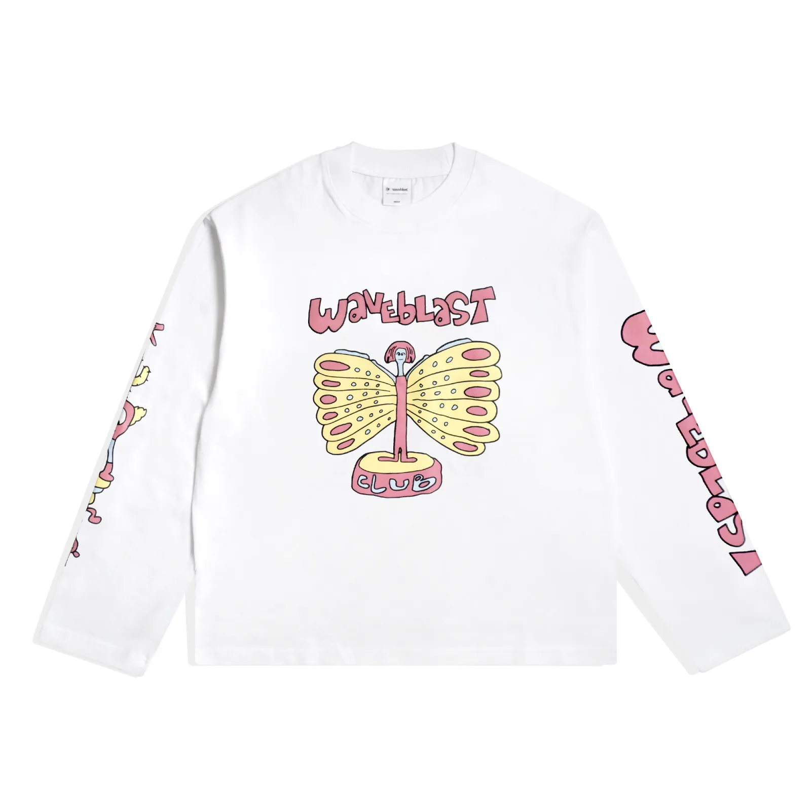 Waveblast Longsleeve Boxy - Coupe White