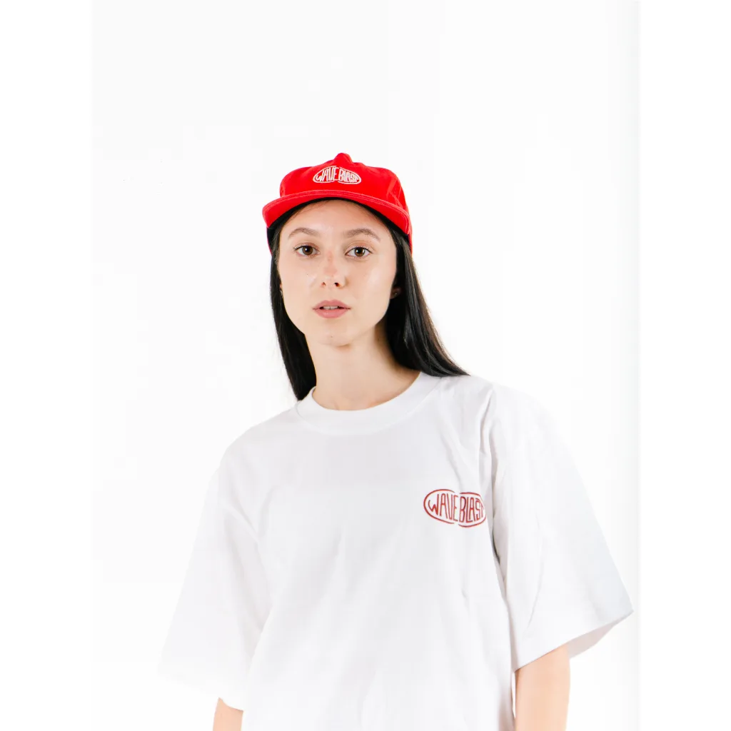Waveblast Topi - Snapback Classic Akaguro Red (Washed)
