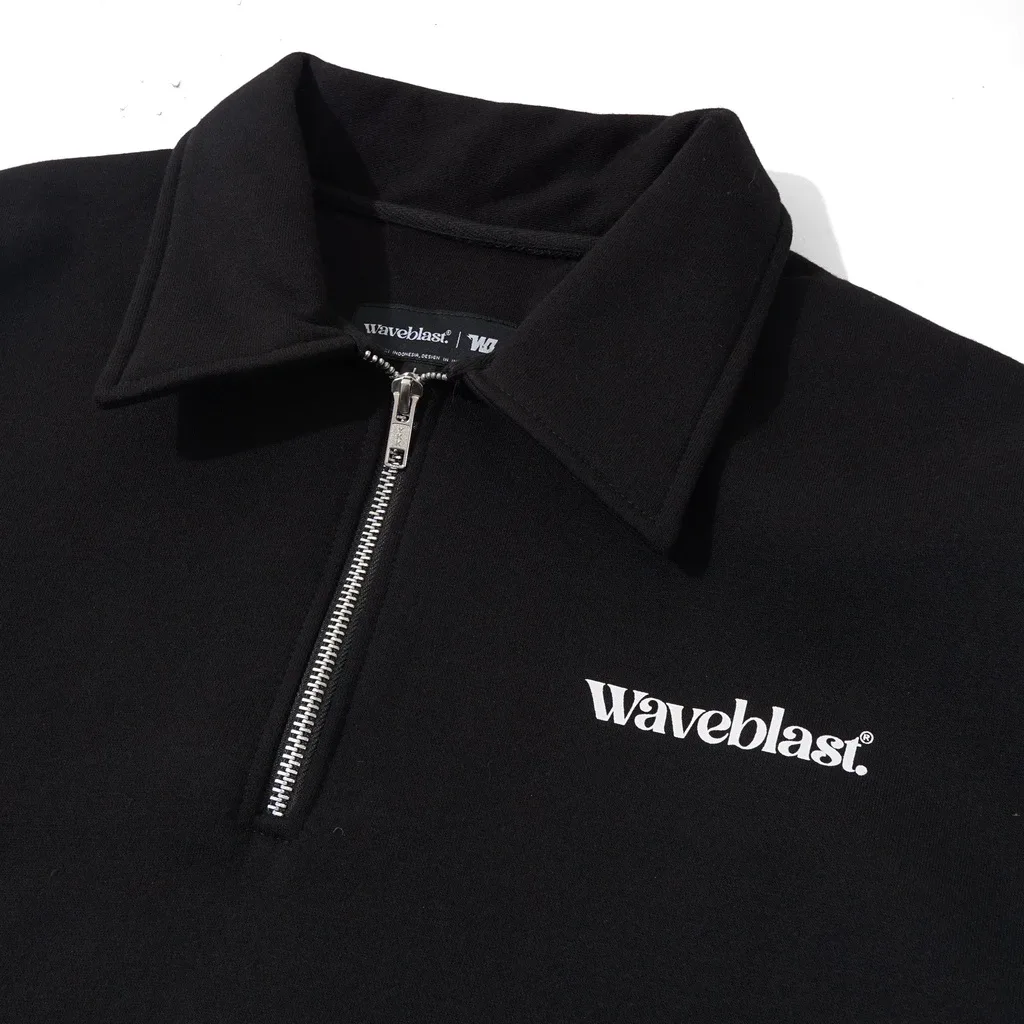 Waveblast Halfzip Rugby Sweatshirt Basic Black 3