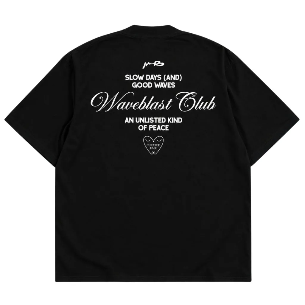 Waveblast T-Shirt Oversize - Curated Black