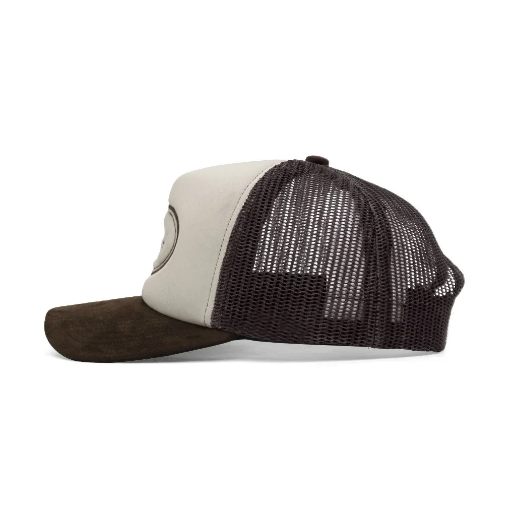 Waveblast Topi - Trucker Ligne Brown Cream 3