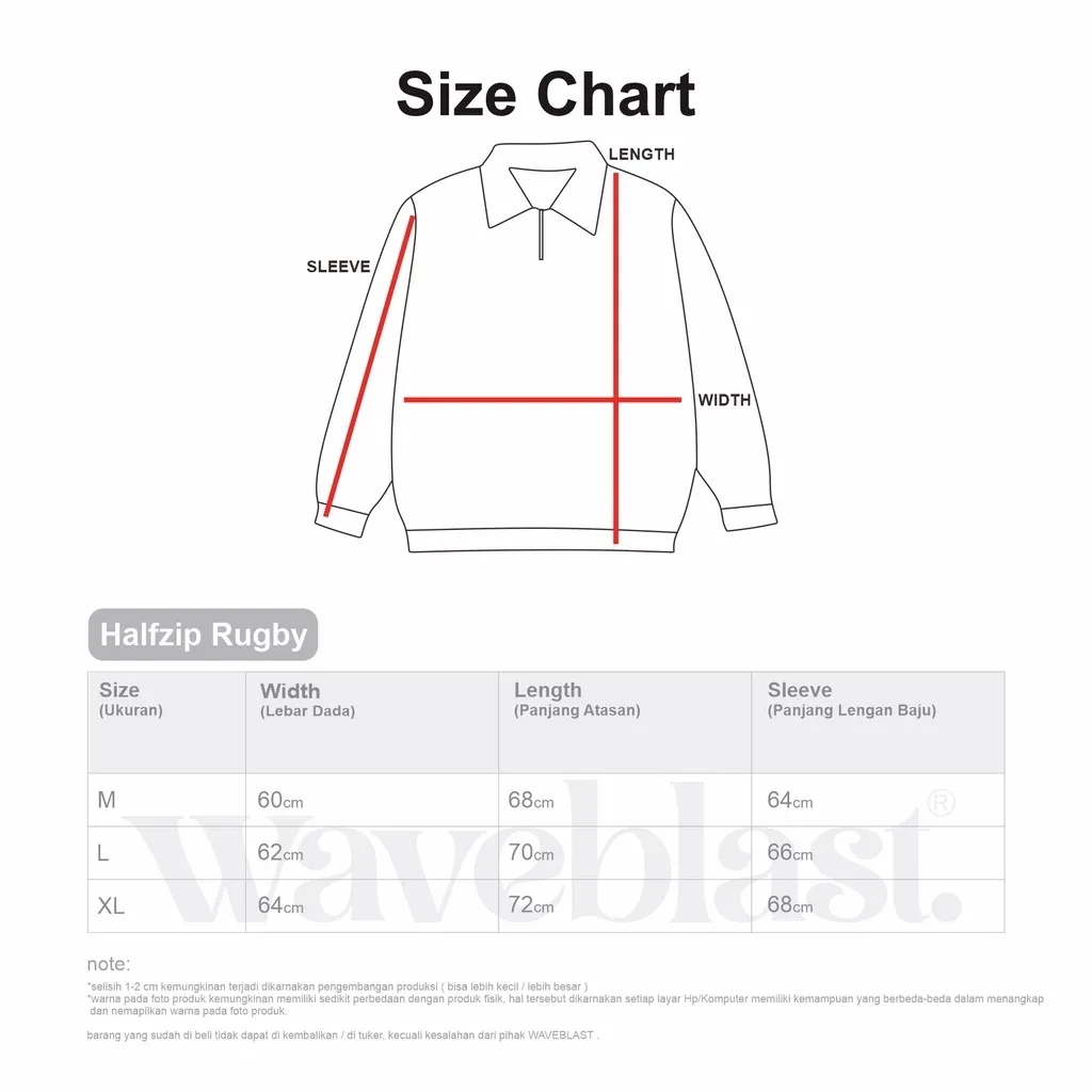 Waveblast Halfzip Rugby Sweatshirt Basic Black 5