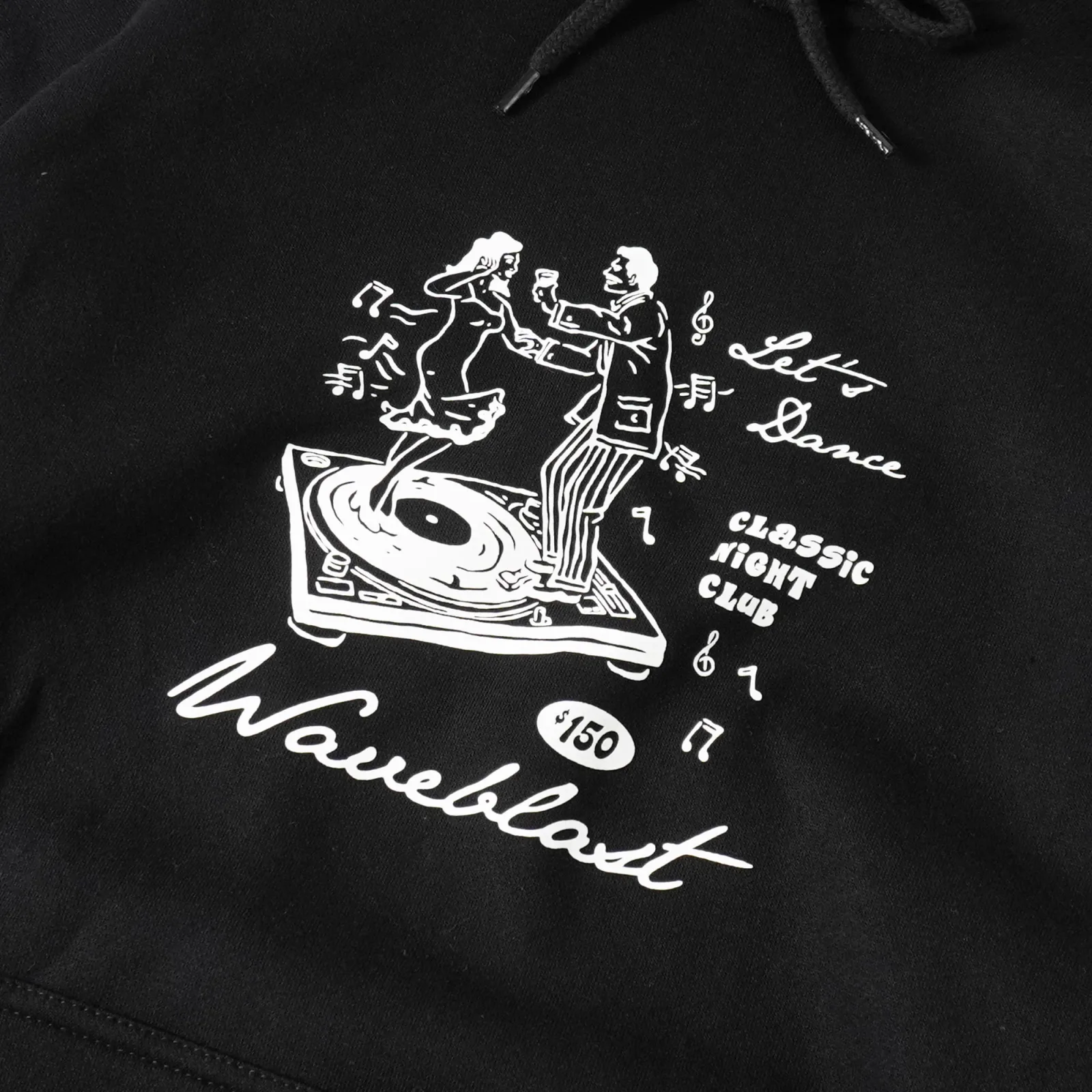 Waveblast Hoodie - Dansu Black