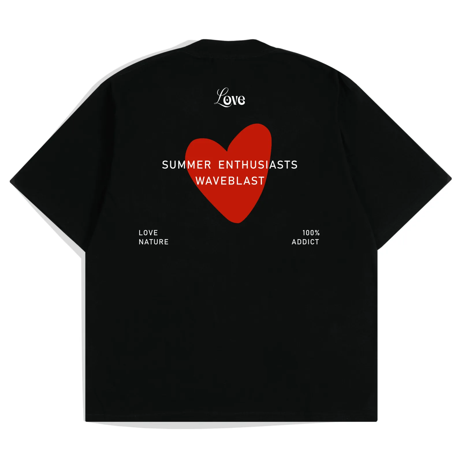 Waveblast Oversize T-Shirt - Addict Black
