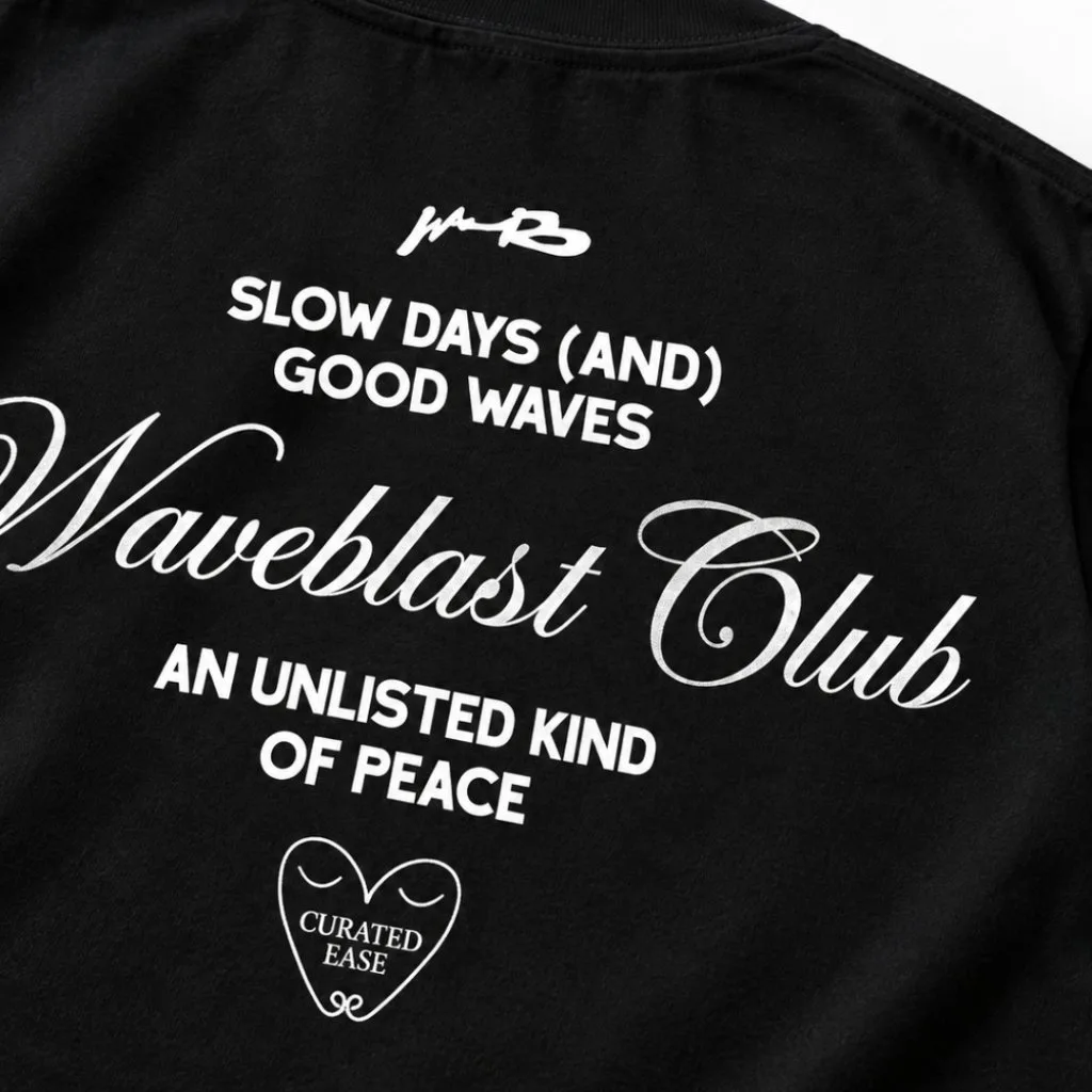Waveblast T-Shirt Oversize - Curated Black 3