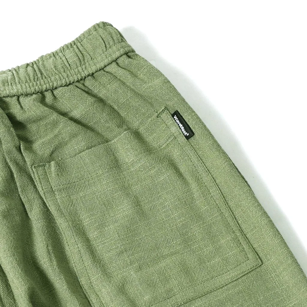 Waveblast Relax Linen Pants - Patona Olive 5